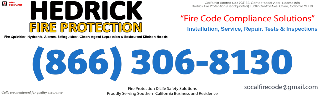 Santa Ana Fire Protection | Installation, Service, Repair, Tests and Inspections